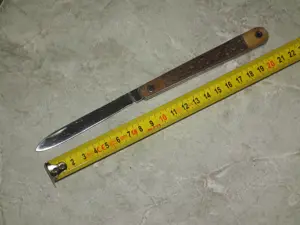 Briceag traditional maghiar vechi cu plásele din corn Szalonnázó 4 - imagine 4