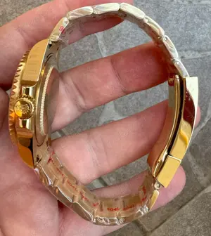 Rolex Submariner Gold Automatic Safir Ceramic mecanism japonez Miyota 8215 40 mm replica clona 1 la  - imagine 5