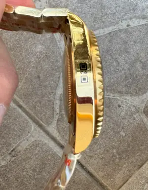 Rolex Submariner Gold Automatic Safir Ceramic mecanism japonez Miyota 8215 40 mm replica clona 1 la  - imagine 3