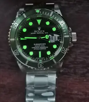 Rolex Submariner 40 mm VINTAGE 16610LV 904L Black RAF 3135 - imagine 4