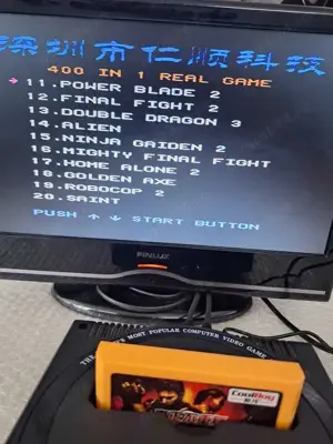 400 jocuri caseta discheta galbena clasica cu jocuri pentru consola TV - imagine 5