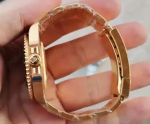 Replica Rolex Submariner 41 mm 3235 inox 904L Safir Ceramic Clona 1 la 1 GOLD - imagine 3