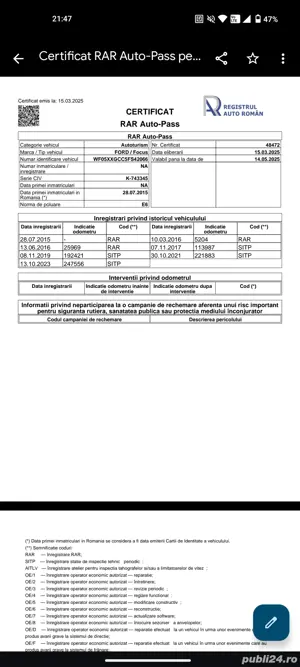 vand ford focus titanium 2016  1.5 diesel - imagine 2