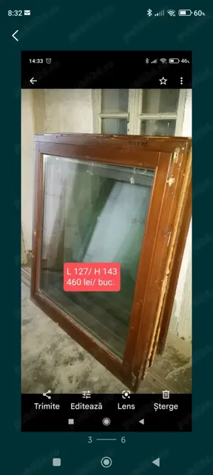 Geamuri lemn cu sticla termopan 