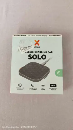 Incarcator Wireless Xtorm Solo Wireless Charger 15w - Gri,(Super Ofertă).