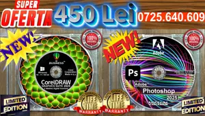 CorelDRAW Graphics Suite 2025 -3 Lifetime lic.-Adobe  Photoshop 2025-3 Lic. Permanente- SUPER OFERTA
