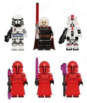Set 6 Minifigurine tip Lego Star Wars Count Dooku si Praetorian Guards