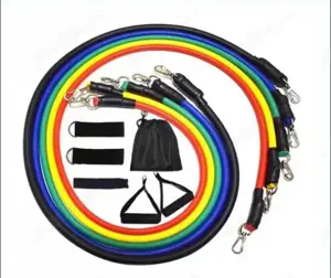 Set benzi elastice antrenament fitness - 11 piese