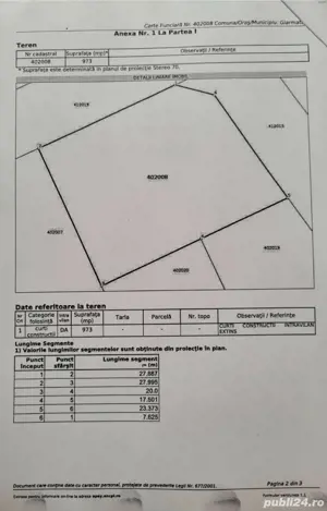 Vand teren intravilan Giarmata 973mp