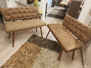 Vand 2 canapele acoperite cu catifea - imagine 3