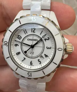 Chanel J12 Ladies 33mm Ceramic Pink XF Swiss Quartz