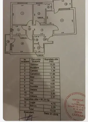 Vand apartament 3 camere , decomandat in Tecuci - imagine 10