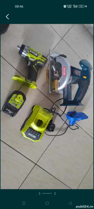 Vand impact Ryobi 18v driver + Ryobi circular P501