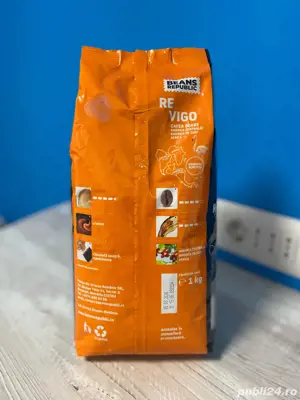 Cafea boabe, Revigo Arabica si Robusta, Beans Republic, 1 kg - imagine 3