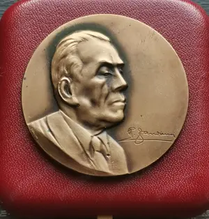 Medalie veche diametru 50mm la cutie GRANERO - imagine 3