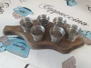 Set pahare shoturi din Zinc 92% cu stampila