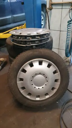 vand 4 jante tabla cu anvelope Vredestain iarna 4x0717 4x6,5 nissan micra 185/65/15 - imagine 2