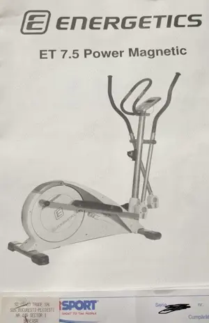 Vând bicicletă eliptică ENERGETICS în stare f bună 