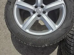 Jante originale Audi R19 5x112 Q5 S-Line anvelope de iarna M+S 255/50 Bridgestone Blizzak - imagine 8