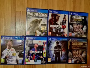 Vând 7 Jocuri PS4 PS5, În stare impecabilă