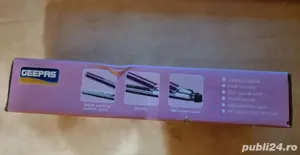 Vând sau schimb Placă Ceramică de Întins Părul Geepas, Nouă - imagine 3