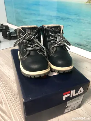 Ghete FILA imblanite pt baieti, bleumarin, nr 21 (transport 50 50) - imagine 5