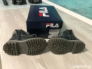 Ghete FILA imblanite pt baieti, bleumarin, nr 21 (transport 50 50) - imagine 2