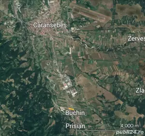 Teren intravilan 4300 mp casa, Buchin, Caransebes front stradal DN 20m - imagine 2