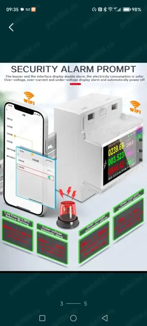 Contor electric smart, protectii multiple - imagine 2