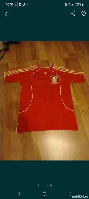 Tricou de fotbal Adidas Espagna original. Marime L