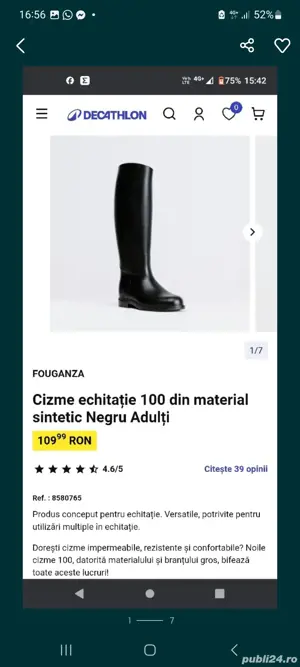 Cizme dam  37. Din cauciuc silicon.