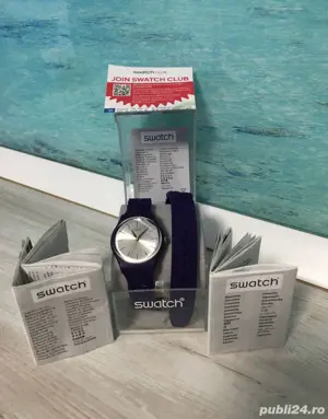 Ceas dama SWATCH nou, GV127, mov, rezistent la apa (transport 50 50)