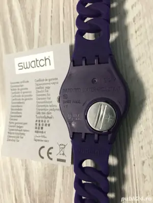 Ceas dama SWATCH nou, GV127, mov, rezistent la apa (transport 50 50) - imagine 5