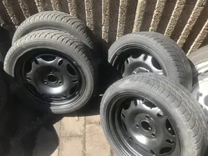 Jante otel Smart cu tot cu cauciucuri - imagine 3