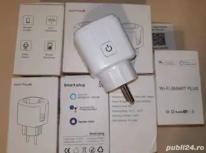 Priza Smart 16A 20A Tuya SmartLife cu sau fara monitorizare consum