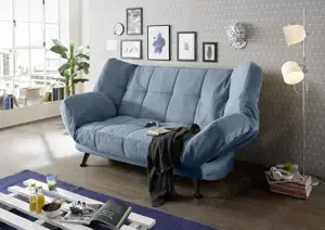 Canapea extensibila Ikar Denim, 98 x 102 x 208 cm, bleumarin NOUA!