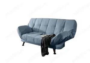 Canapea extensibila Ikar Denim, 98 x 102 x 208 cm, bleumarin NOUA! - imagine 2