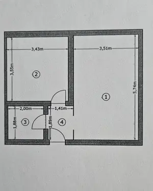 Vand apartament 2 camere, mansarda