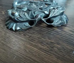 suport   sculptura veche lemn pt ibric   ceainic  - imagine 2