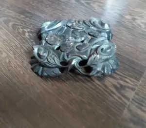 suport   sculptura veche lemn pt ibric   ceainic  - imagine 3