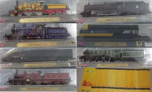 Machete locomotive scara N 1:160 colectia Del Prado reviste in engleza_Setul 1