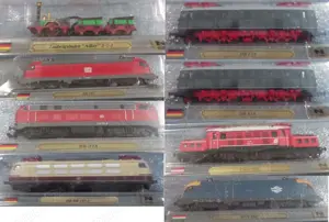 Machete locomotive scara N 1:160 colectia Del Prado reviste in engleza_Setul 2