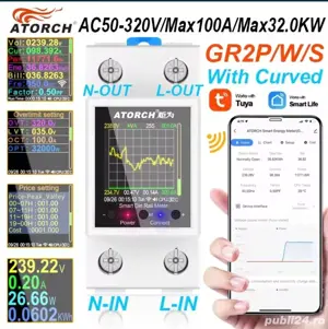 Contor electric cu sau fara Wifi Wi-fi - imagine 2