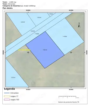 Teren 1000 m  în Pipera   Certificat Urbanism + 28 m deschidere - imagine 2