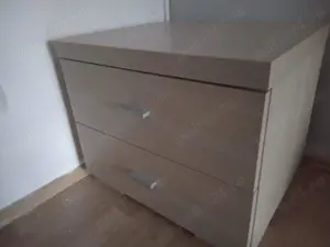 Noptieră cu două sertare 