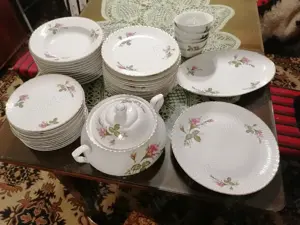 Serviciu de masă din porțelan pentru 12 persoane Mod Firenze vintage