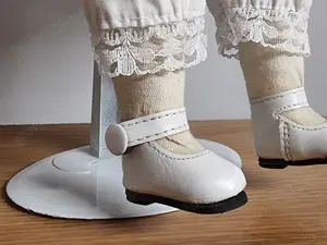 Papusa de portelan, de colectie, 40 cm + suport - imagine 5