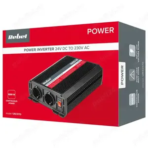 Invertor tensiune Kemot 24V 220V 1000W cu 2 prize