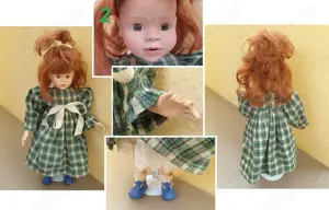 Colectie papusi din portelan, Papusa portelan vintage - imagine 2