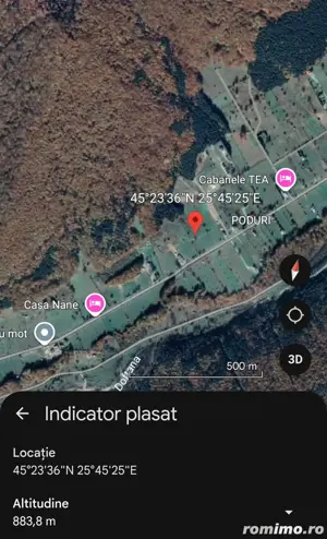 Teren de vanzare 3465 mp intravilan Poduri,Valea Doftanei ,la 370 m de Cabanele Tea - imagine 5